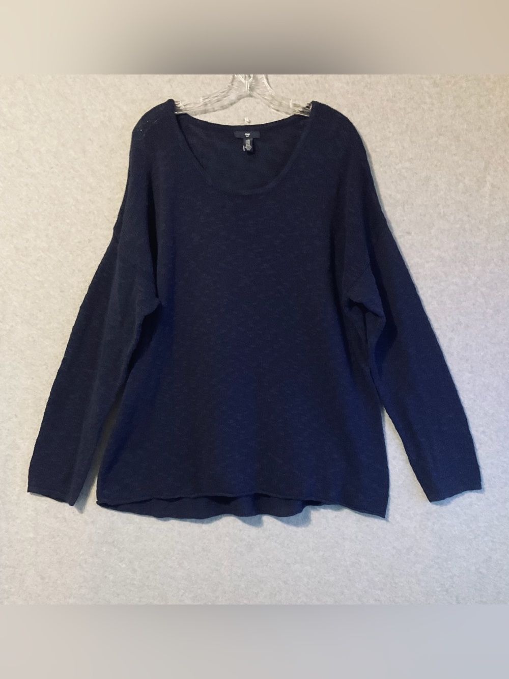 Gap women's  Dark Navy Long Sleeve Knit Top XXL